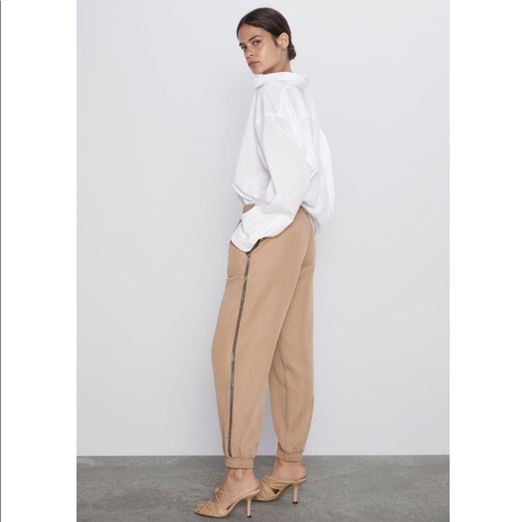 Zara Pants - ZARA JEWEL TRIM JOGGER PANTS